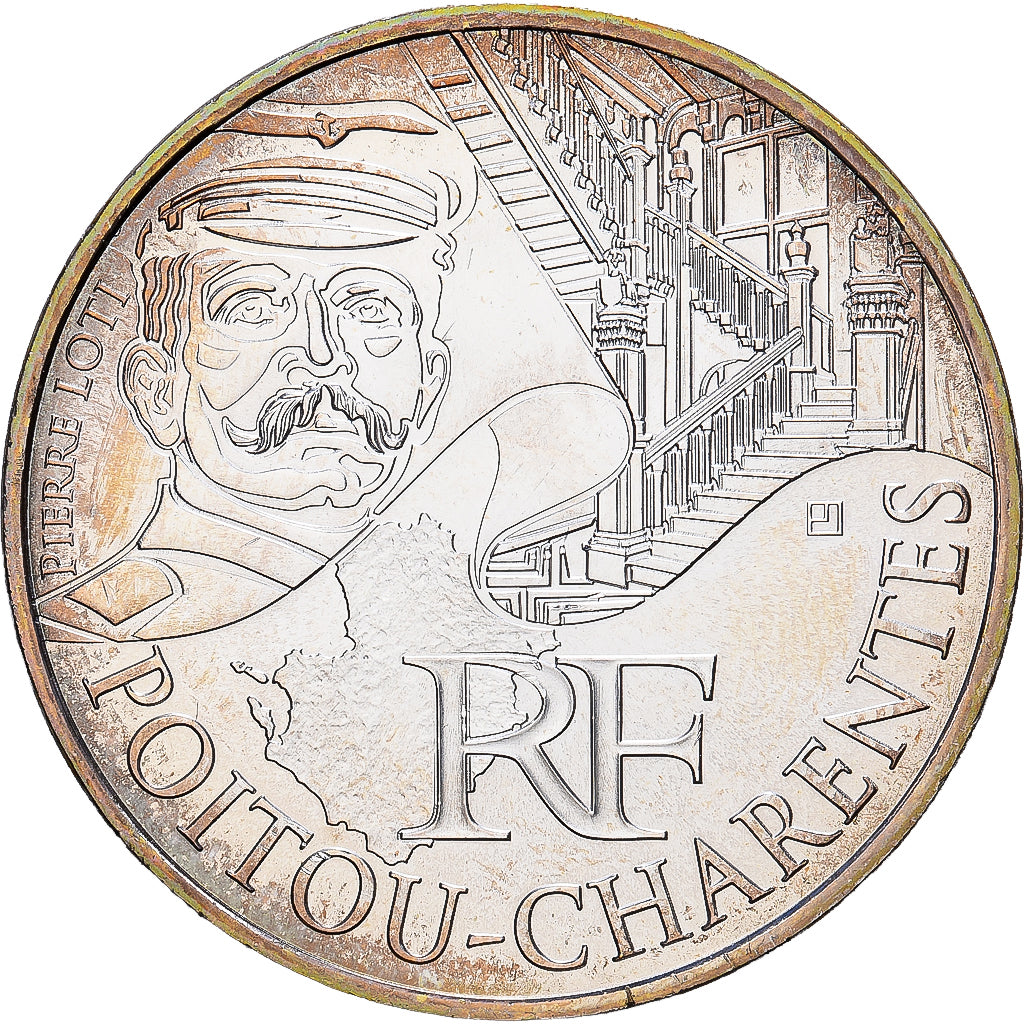 France, 10 Euro, 2012, Paris, Silver, AU(55-58), KM:1883