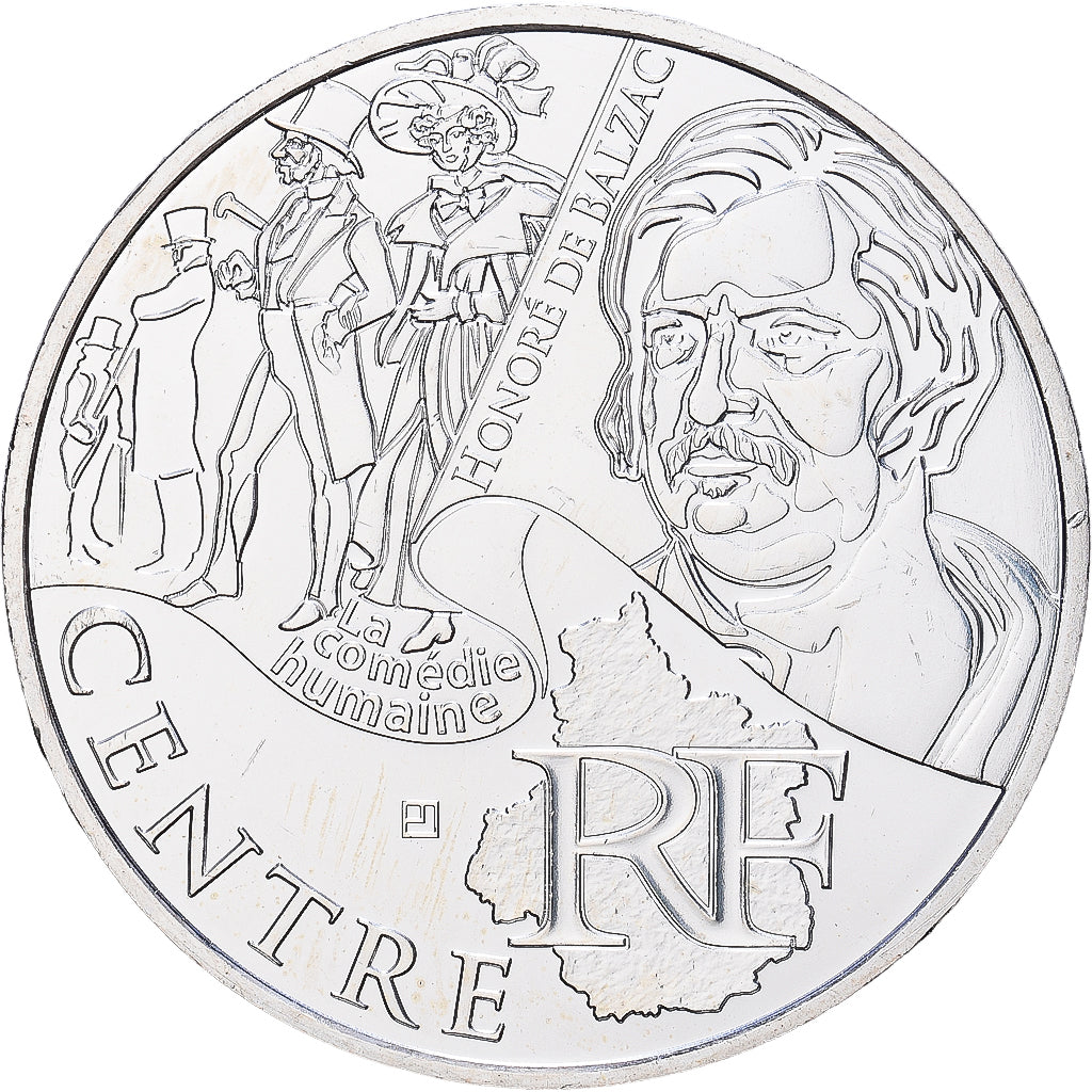 France, 10 Euro, 2012, Paris, Silver, MS(60-62), KM:1868