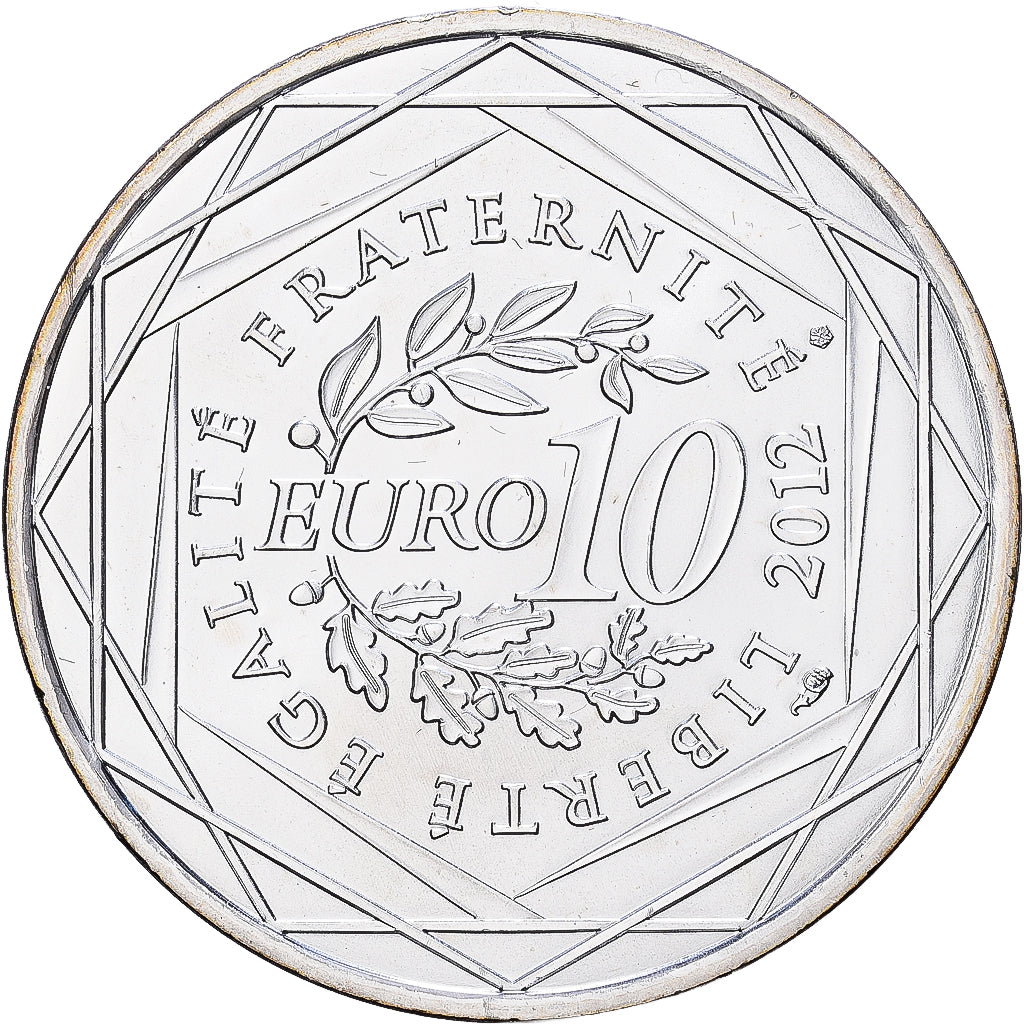 France, 10 Euro, Corse, 2012, Paris, Silver, MS(60-62), Gadoury:EU514, KM:1876