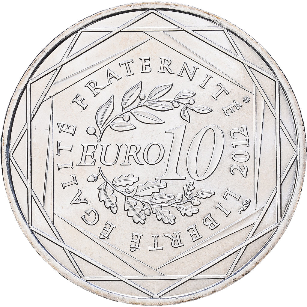 Frankreich, 10 Euro, Champagne-Ardenne, 2012, Paris, Silber, VZ+, KM:1869