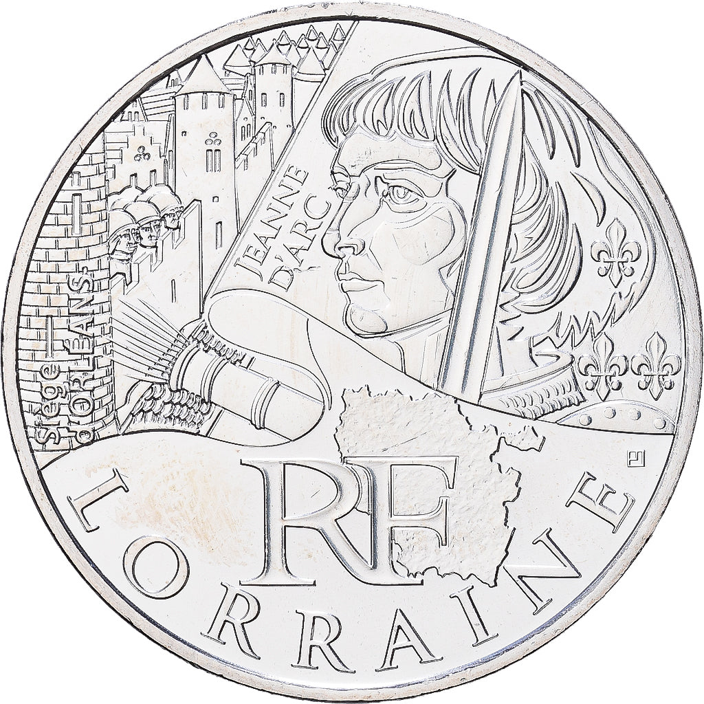 Frankreich, 10 Euro, Lorraine, 2012, Monnaie de Paris, Silber, VZ+