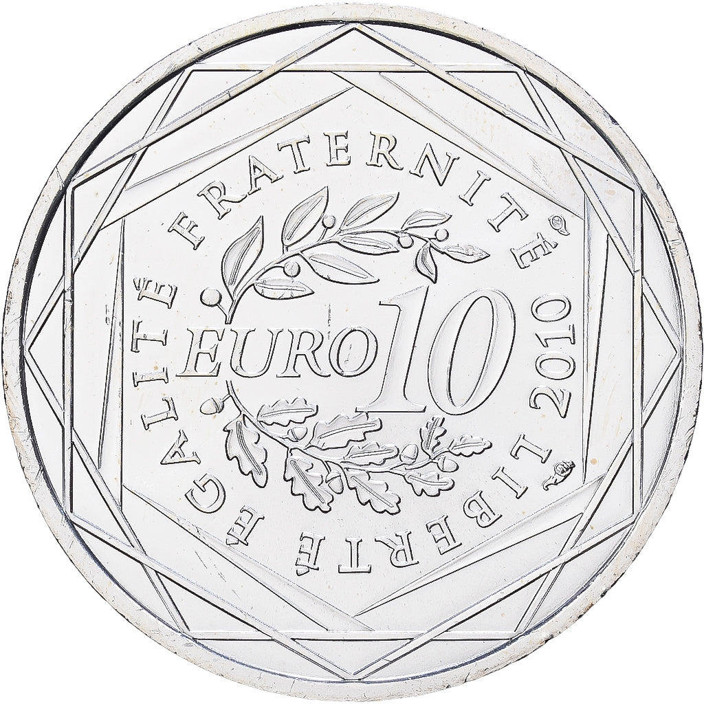 Francia, 10 Euro, 2010, Paris, Argento, SPL, KM:1667