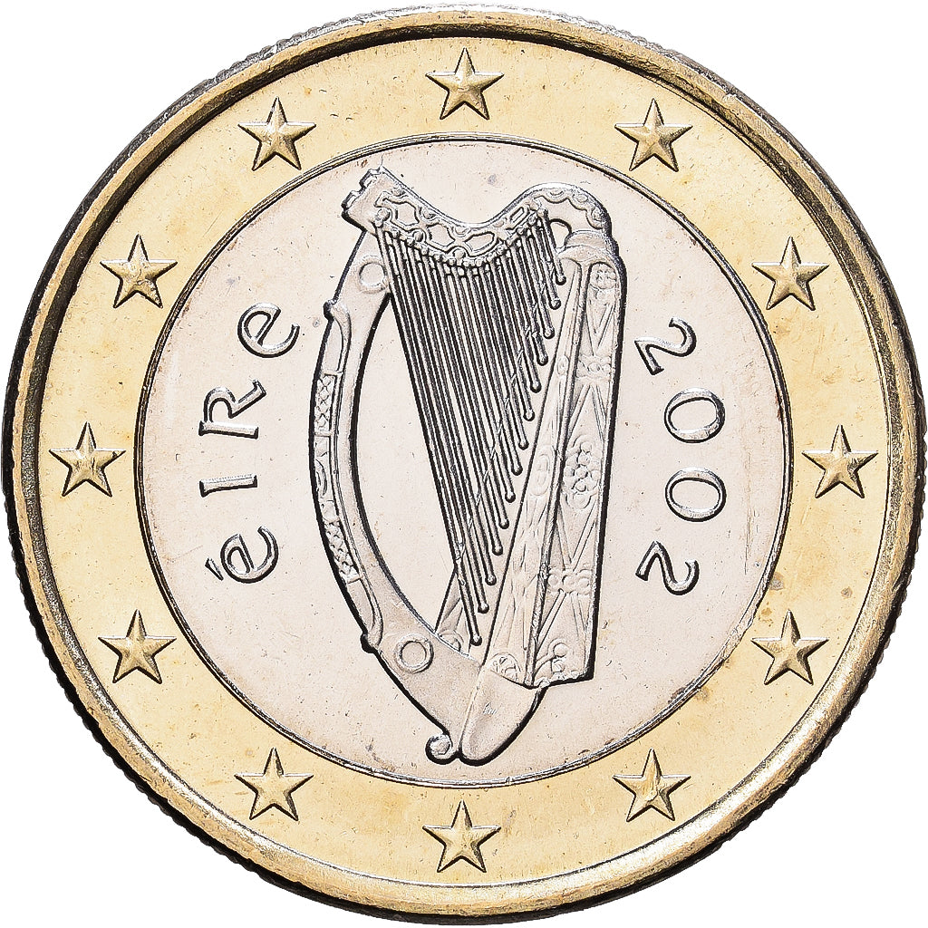 Ireland, Euro, 2002, Sandyford, Bi-Metallic, MS(63), KM:38