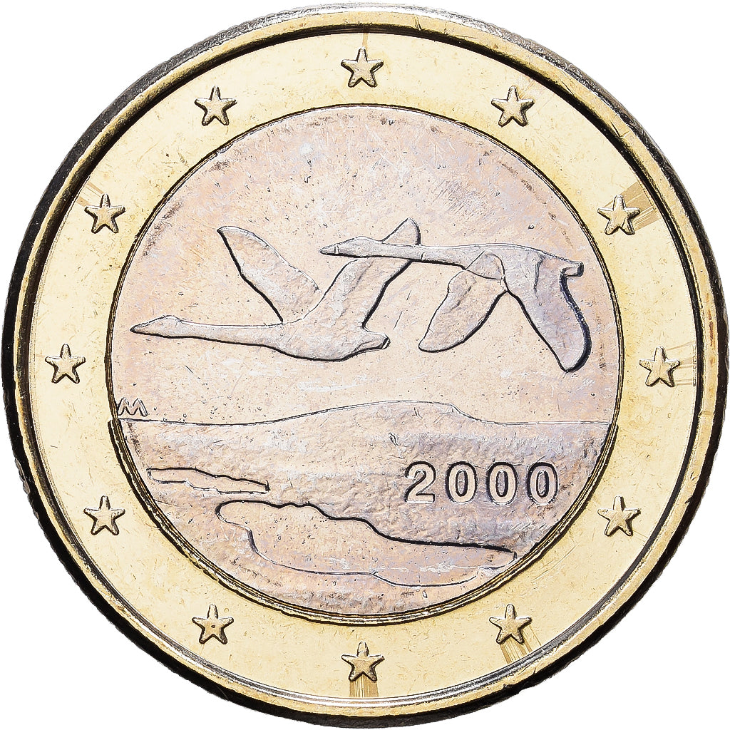Finlandia, Euro, série FDC, 2000, Mint of Finland, Bimetálico, MBC+, KM:104