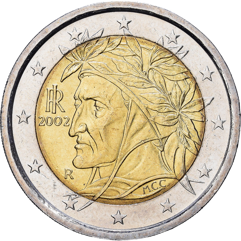 Itália, 2 Euro, 2002, Rome, Bimetálico, MS(60-62), KM:217