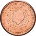 Países Bajos, Euro Cent, 2002, Cobre chapado en acero, EBC+