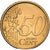 Italia, 50 Euro Cent, 2002, Rome, Latón, EBC, KM:215