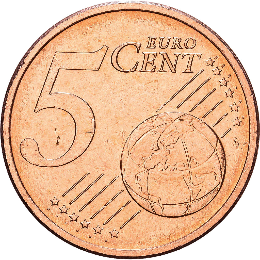 Germany, 5 Euro Cent, 2002, Karlsruhe, Copper Plated Steel, MS(63)