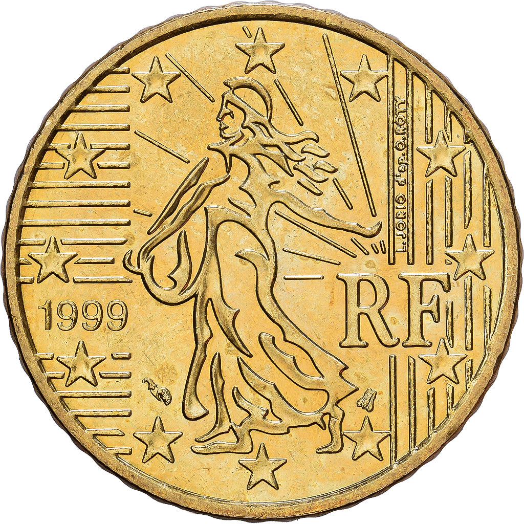 Frankreich, 50 Euro Cent, Série BE, 1999, Paris, Nordic gold, VZ+, KM:1287