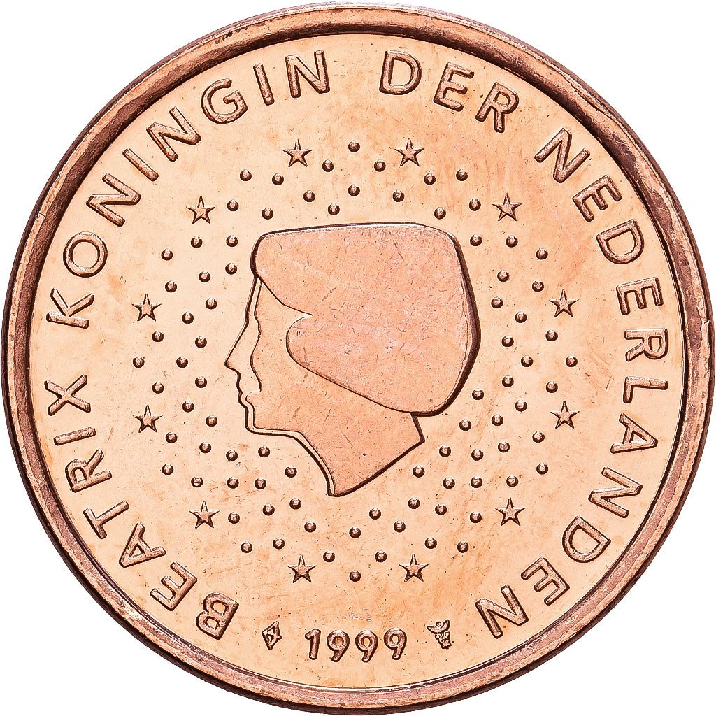 Niederlande, Beatrix, 5 Euro Cent, 1999, Utrecht, Copper Plated Steel, UNZ+