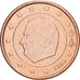 Belgium, Albert II, 5 Euro Cent, 1999, Brussels, Copper Plated Steel, MS(63)