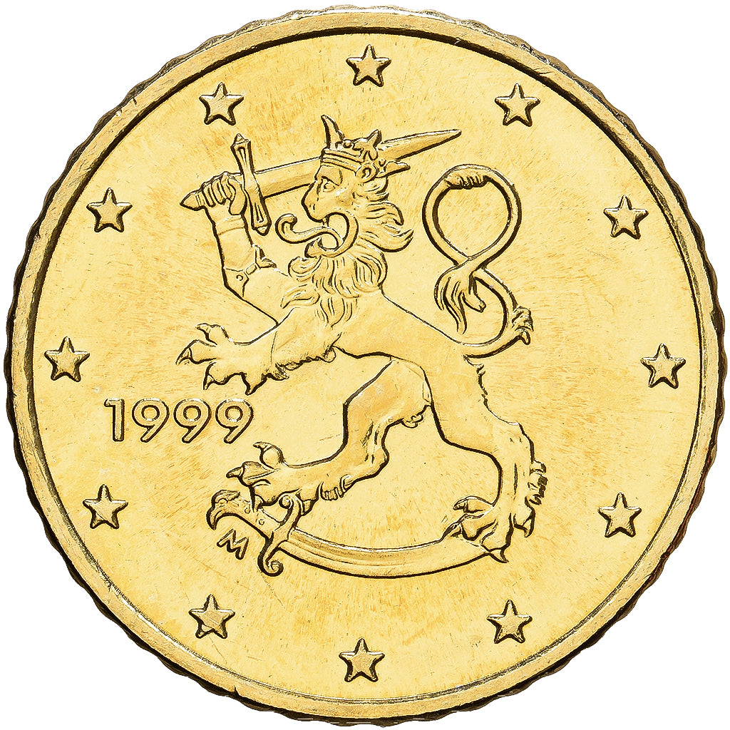 Finlandia, 50 Euro Cent, 1999, Vantaa, Nordic gold, SC, KM:103