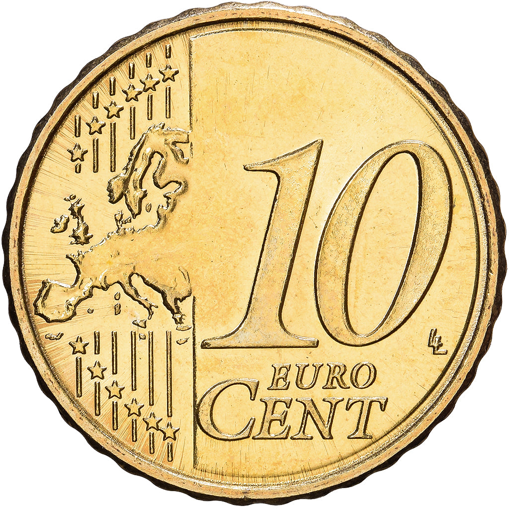 Slowenien, 10 Euro Cent, 2007, Messing, UNZ, KM:71