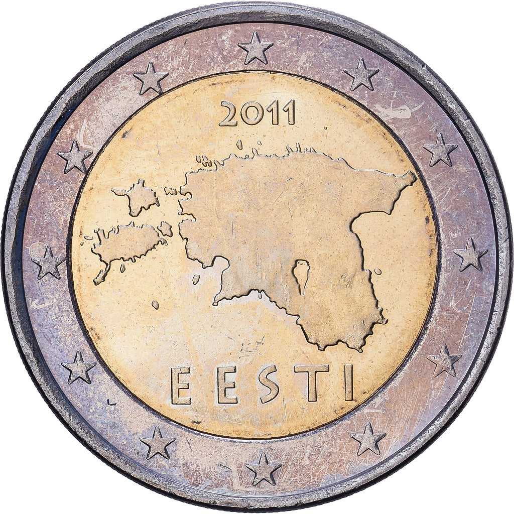 Estónia, 2 Euro, 2011, Vantaa, Bimetálico, AU(55-58), KM:68