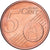 Lituânia, 5 Euro Cent, 2015, Aço Cromado a Cobre, MS(64), KM:207