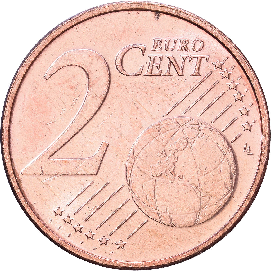 Luxembourg, Henri, 2 Euro Cent, 2002, Utrecht, Copper Plated Steel, MS(60-62)