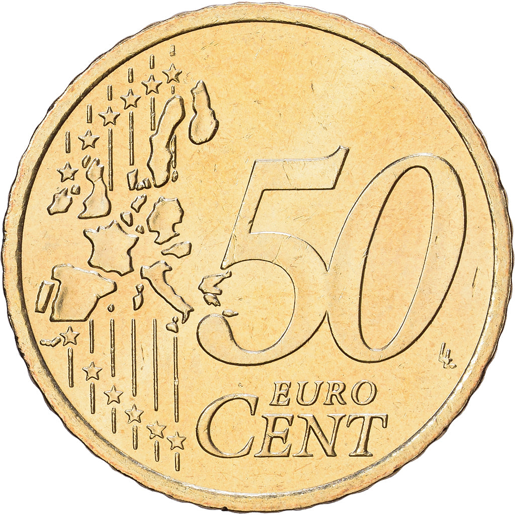 REPUBLIEK IERLAND, 50 Euro Cent, 2002, Sandyford, Tin, UNC-, KM:37
