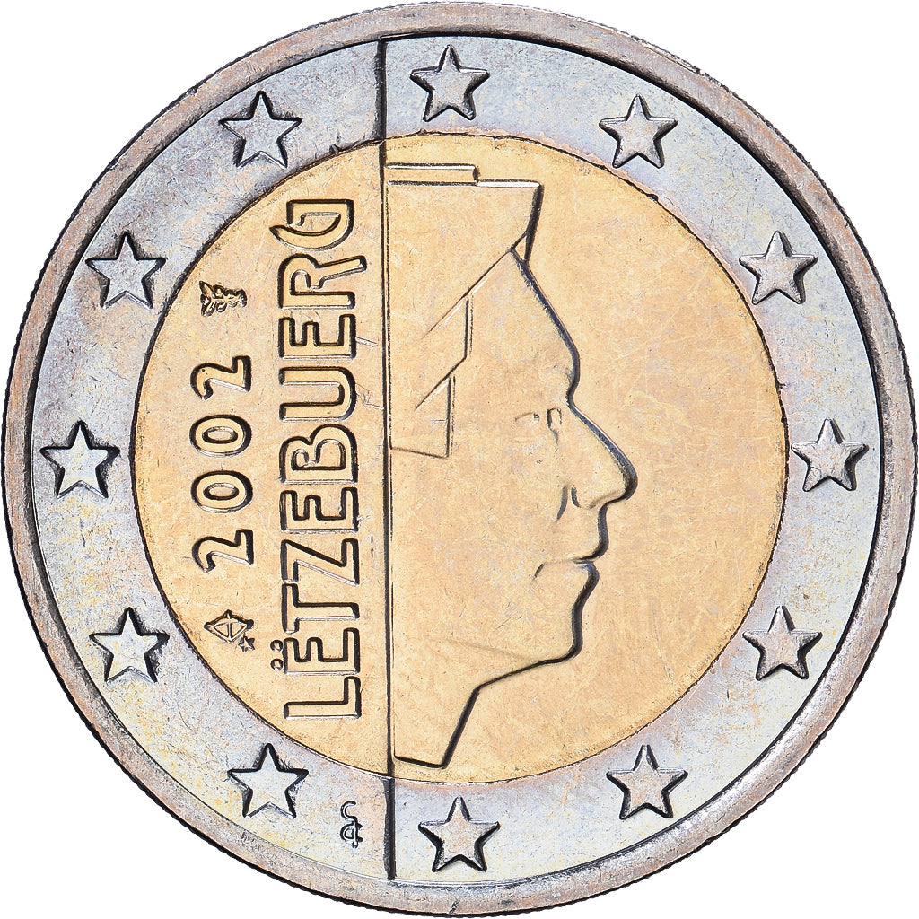 Luxembourg, 2 Euro, 2002, Utrecht, MS(63), Bi-Metallic, KM:82