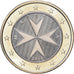 Malta, 1 Euro, 2008, MDP, Bi-Metallic, UNC-