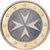 Malta, 1 Euro, 2008, MDP, Bi-Metallic, PR+