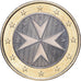 Malta, 1 Euro, 2008, MDP, Bi-Metallic, PR+