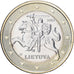 Lithuania, 1 Euro, 2015, Vilnius, Bi-Metallic, MS(63)