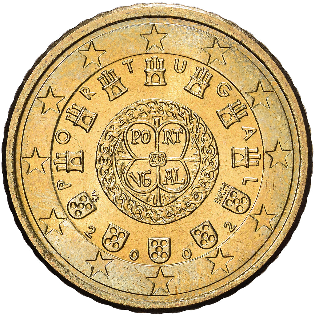 Portugal, 50 Centimes, 2002, Lisbon, Nordic gold, PR