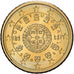 Portugal, 50 Centimes, 2002, Lisbon, Nordic gold, PR