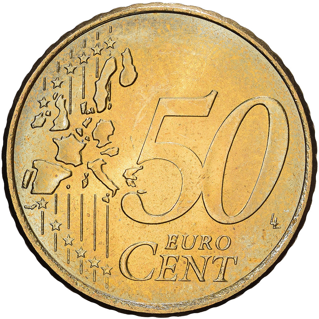 Portugal, 50 Centimes, 2002, Lisbon, Nordic gold, PR