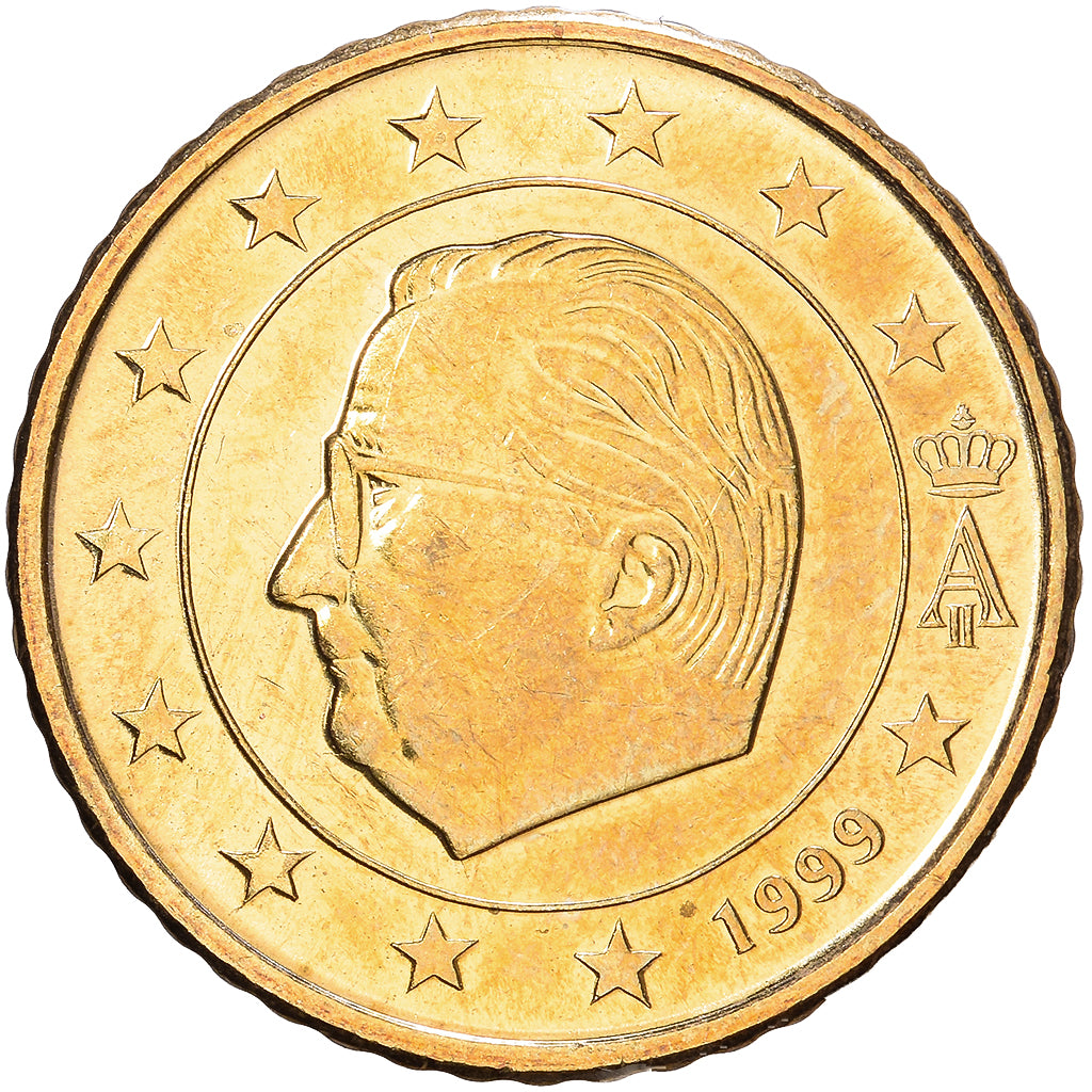 België, Albert II, 50 Centimes, 1999, Brussels, Nordic gold, PR