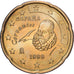 Espanha, 20 Centimes, Miguel de Cervantes, 1999, Madrid, Nordic gold, AU(55-58)