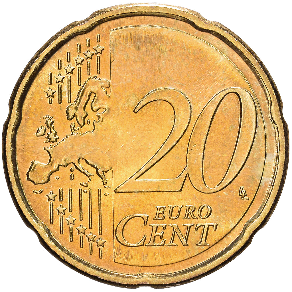 Eslováquia, 20 Centimes, le château de Bratislava, 2009, Kremnica, Nordic
