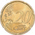 Lituânia, 20 Centimes, 2015, Vilnius, Nordic gold, AU(55-58)