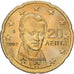Griekenland, 20 Centimes, 2002, Athens, Nordic gold, PR+