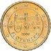 Slowakije, 10 Centimes, le château de Bratislava, 2009, Kremnica, Nordic gold