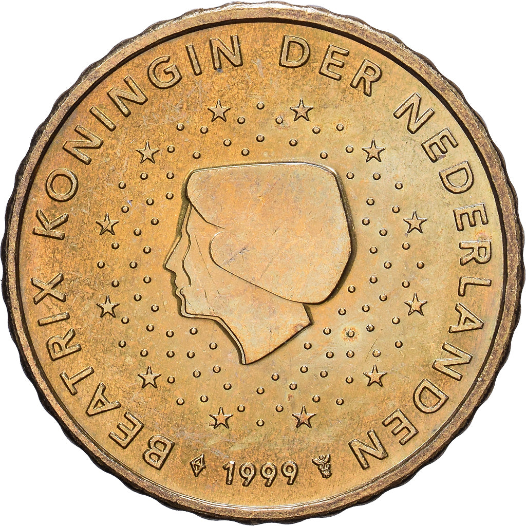 Nederland, Beatrix, 10 Centimes, 1999, Utrecht, Nordic gold, PR