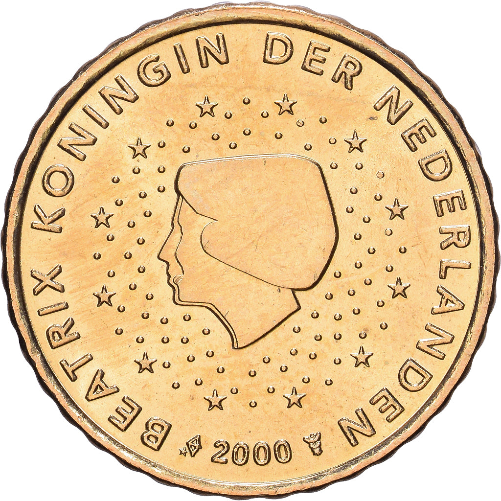 Nederland, Beatrix, 10 Centimes, 2000, Utrecht, Nordic gold, PR+