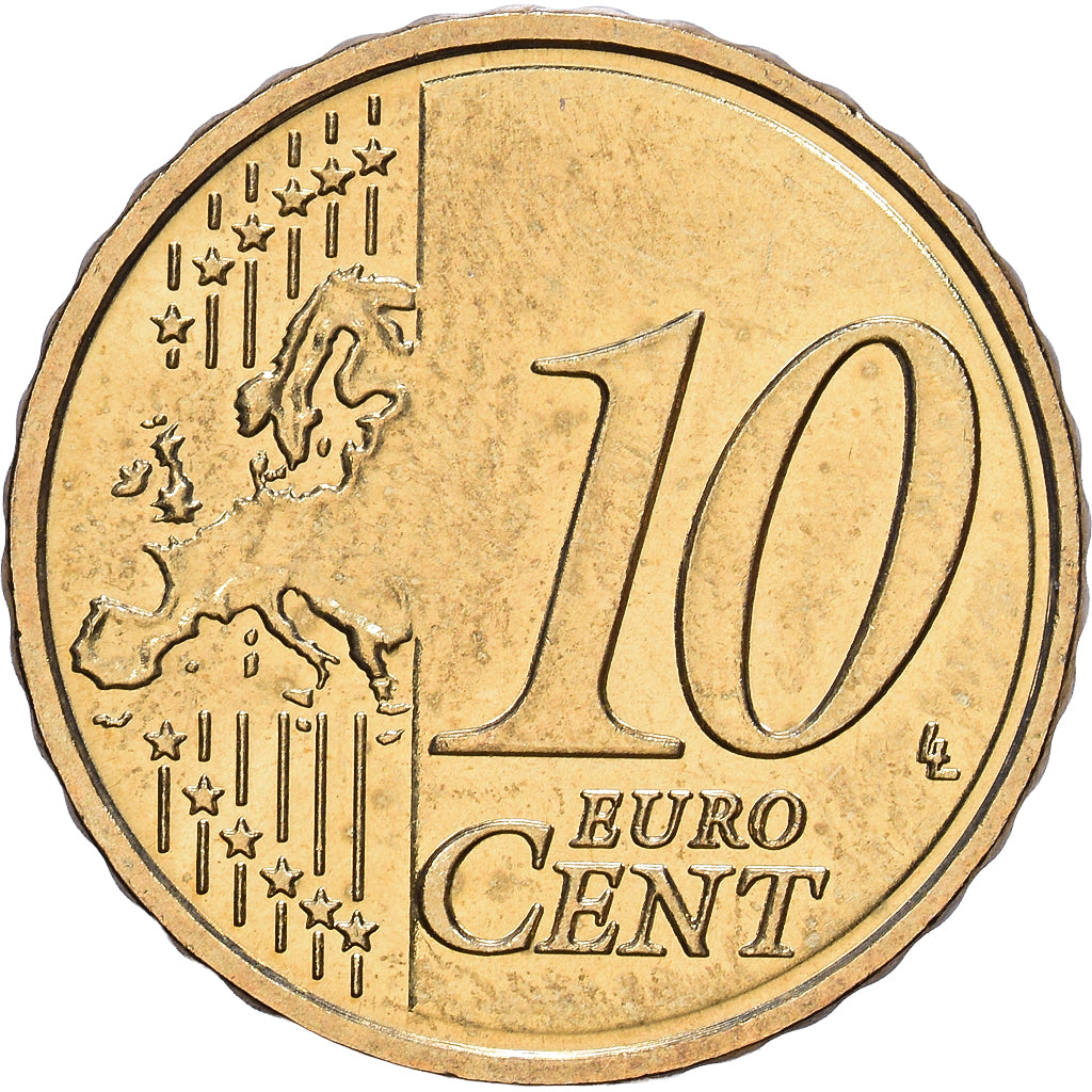 Letland, 10 Centimes, 2014, Stuttgart, Nordic gold, PR+