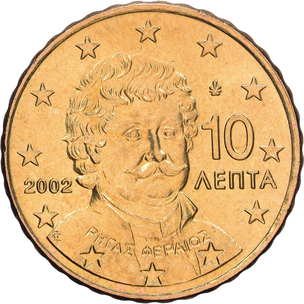 Griekenland, 10 Centimes, 2002, Athens, Nordic gold, PR+