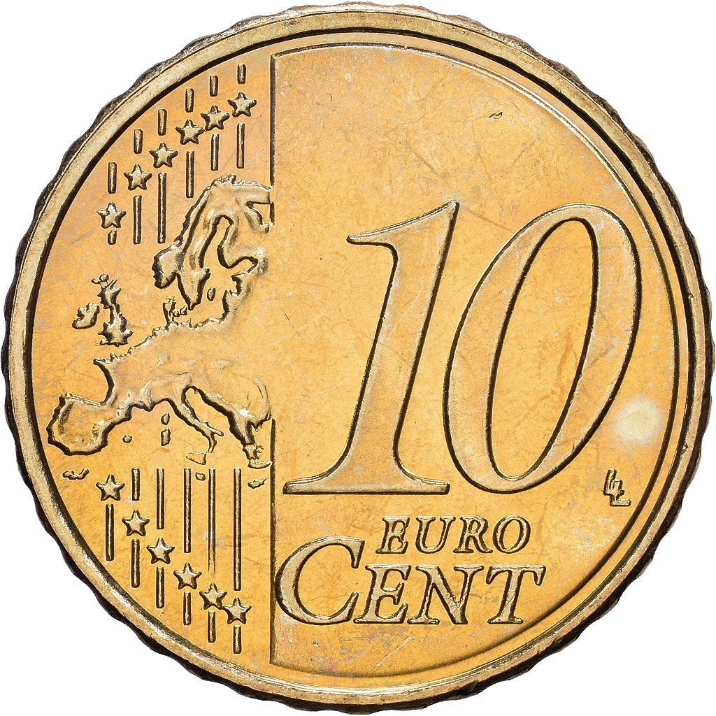 Estónia, 10 Centimes, 2011, Vantaa, Nordic gold, MS(60-62)