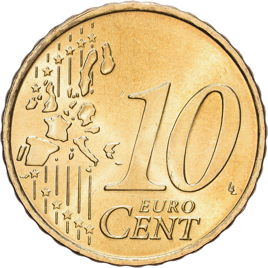 Deutschland, 10 Centimes, 2002, Karlsruhe, Nordic gold, UNZ