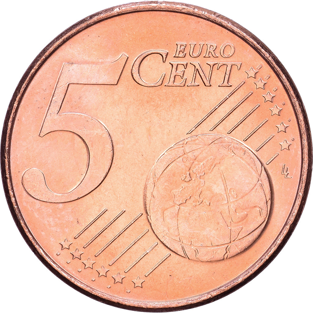 Luxembourg, Henri I, 5 Centimes, 2002, Vantaa, Copper Plated Steel, AU(50-53)
