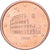 Itália, 5 Centimes, 2002, Aço Cromado a Cobre, MS(63)