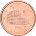 Italië, 5 Centimes, 2002, Copper Plated Steel, UNC-