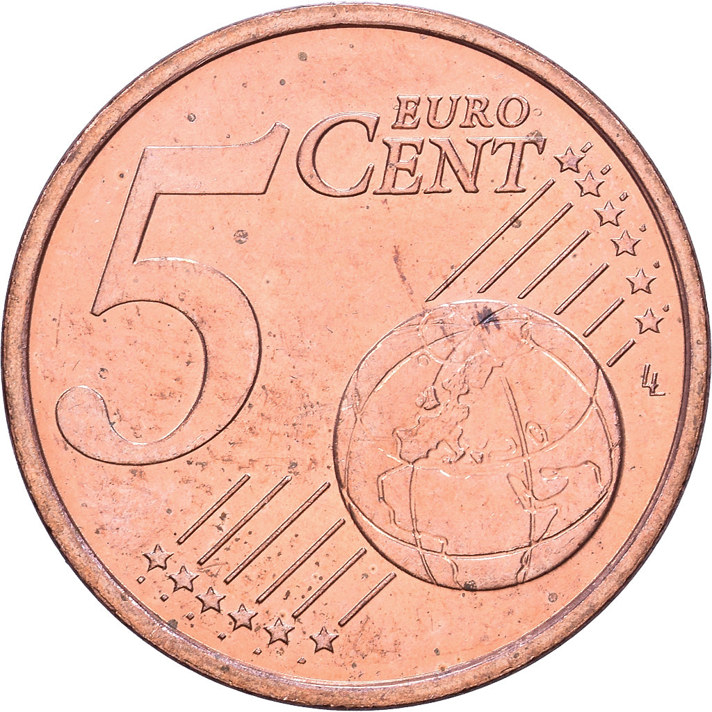 França, 5 Centimes, 1999, Pessac, Aço Cromado a Cobre, AU(55-58), KM:1284