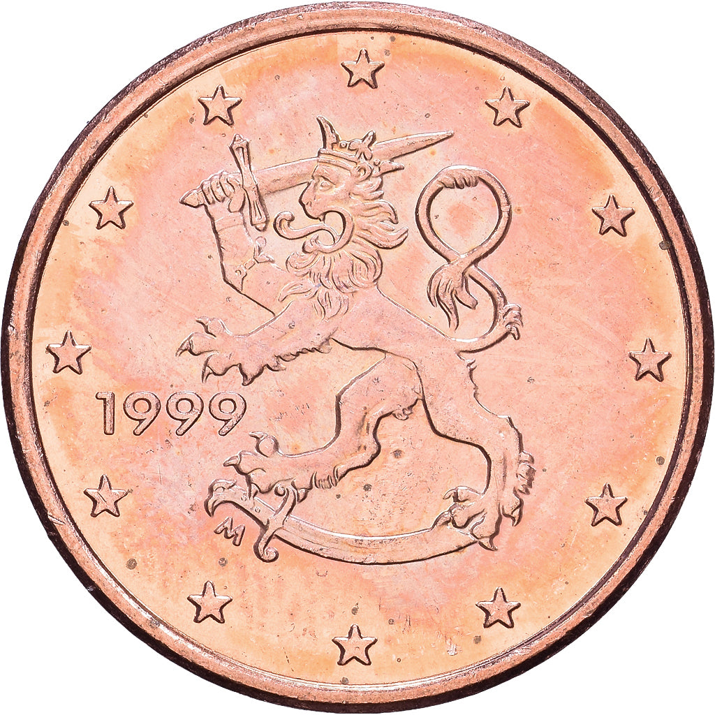 Finland, 5 Centimes, 1999, Vantaa, Copper Plated Steel, PR+