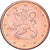 Finlândia, 5 Centimes, 1999, Vantaa, Aço Cromado a Cobre, MS(60-62)