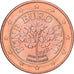 Oostenrijk, 5 Centimes, 2002, Vienna, Copper Plated Steel, UNC-