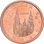 Spanje, 2 Centimes, Burgos cathedral, 2000, Madrid, Copper Plated Steel, PR+