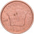 Slovenië, 2 Centimes, 2007, Vantaa, Copper Plated Steel, ZF